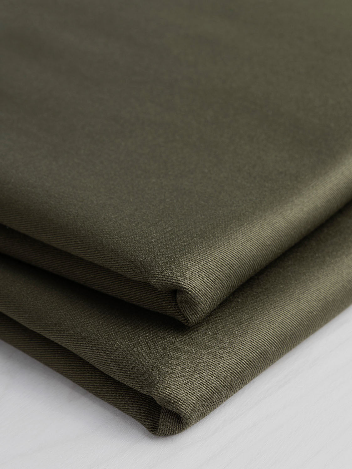 Midweight  Organic Cotton Twill - Olive | Core Fabrics