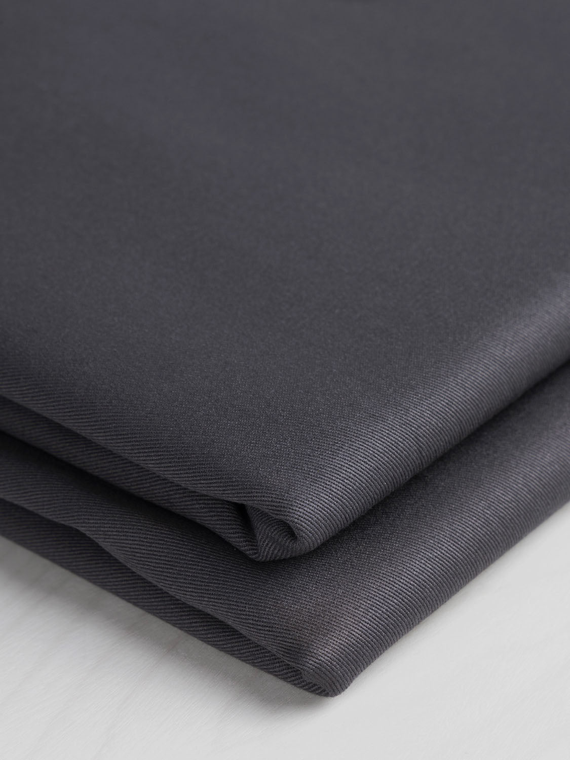 Midweight  Organic Cotton Twill - Charcoal | Core Fabrics