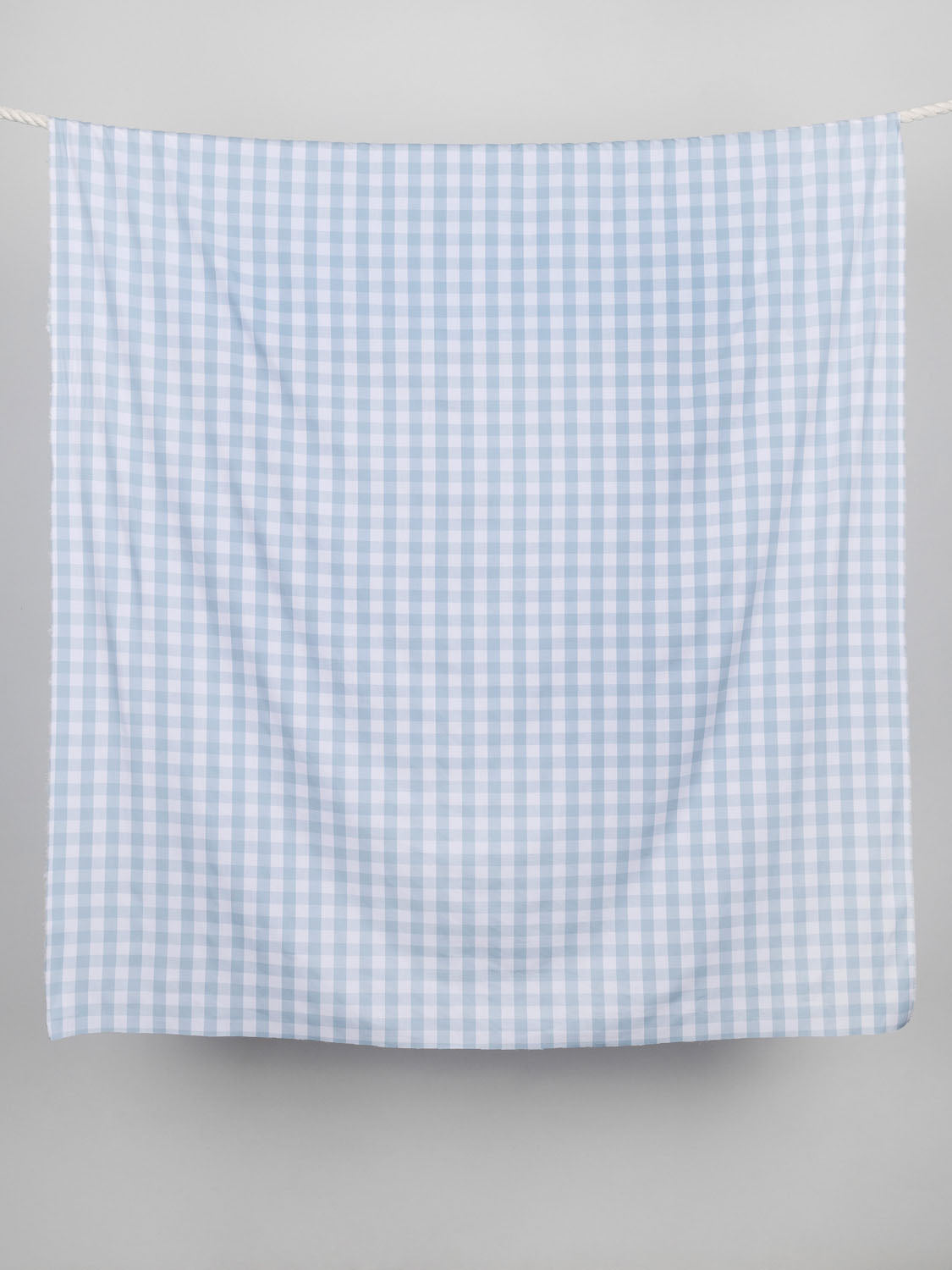 Large Scale Yarn-Dyed Gingham Cotton - River Blue + White | Core Fabrics