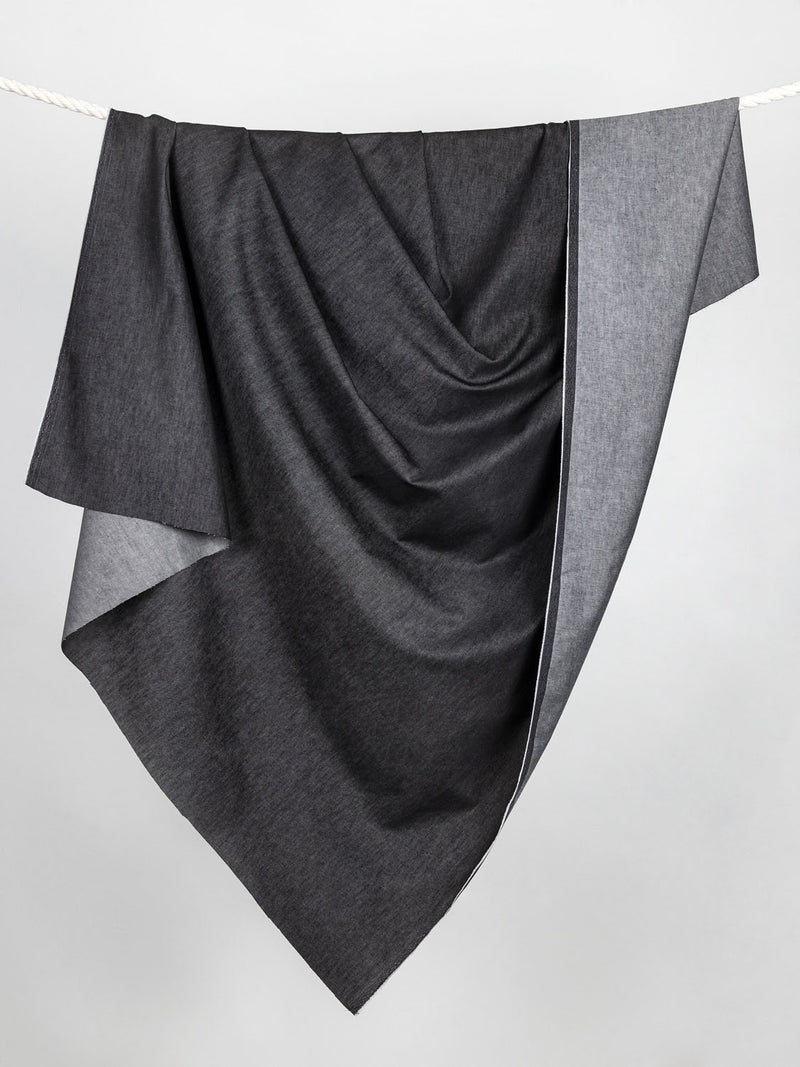 10.75oz Stretch Biodegradable Cotton Denim Black Core Fabrics