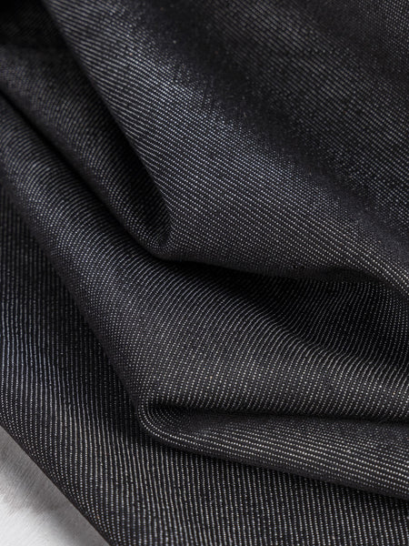 Wild Thing Black Coreva 100% Compostable Stretch Denim Fabric