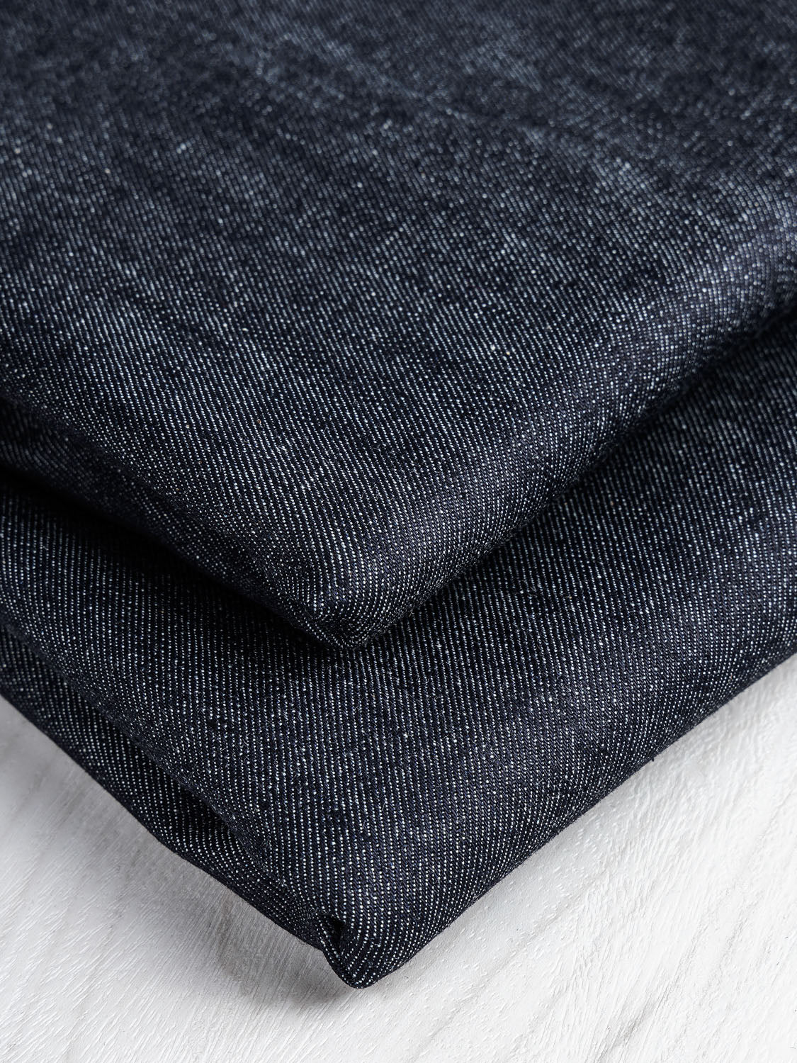 10oz Stretch Recycled Cotton Denim - Indigo Ink | Core Fabrics