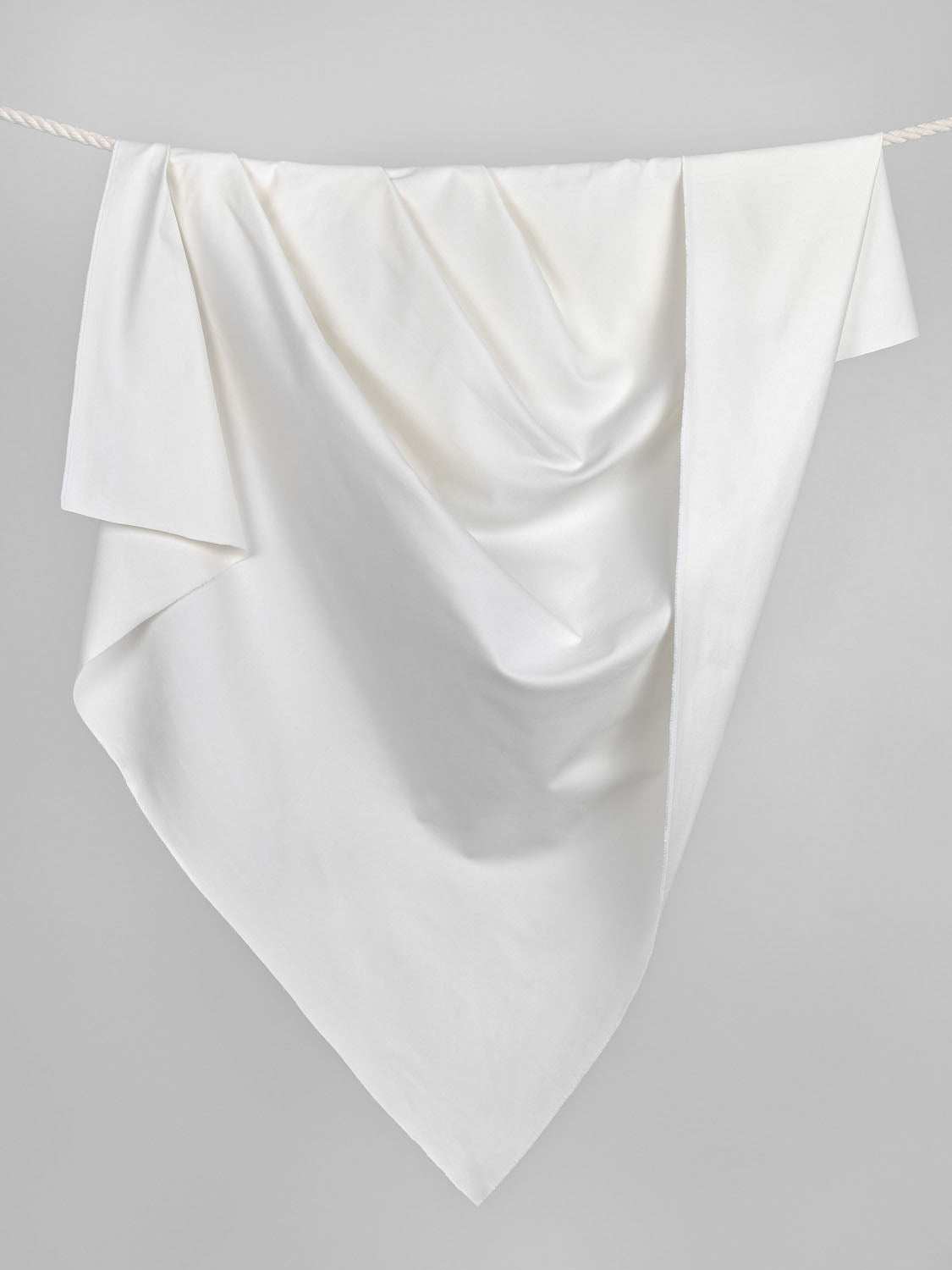 11.75oz Non-Stretch Organic Cotton Denim - White | Core Fabrics