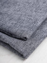 Organic Cotton + Hemp Chambray Shirting - Black | Core Fabrics