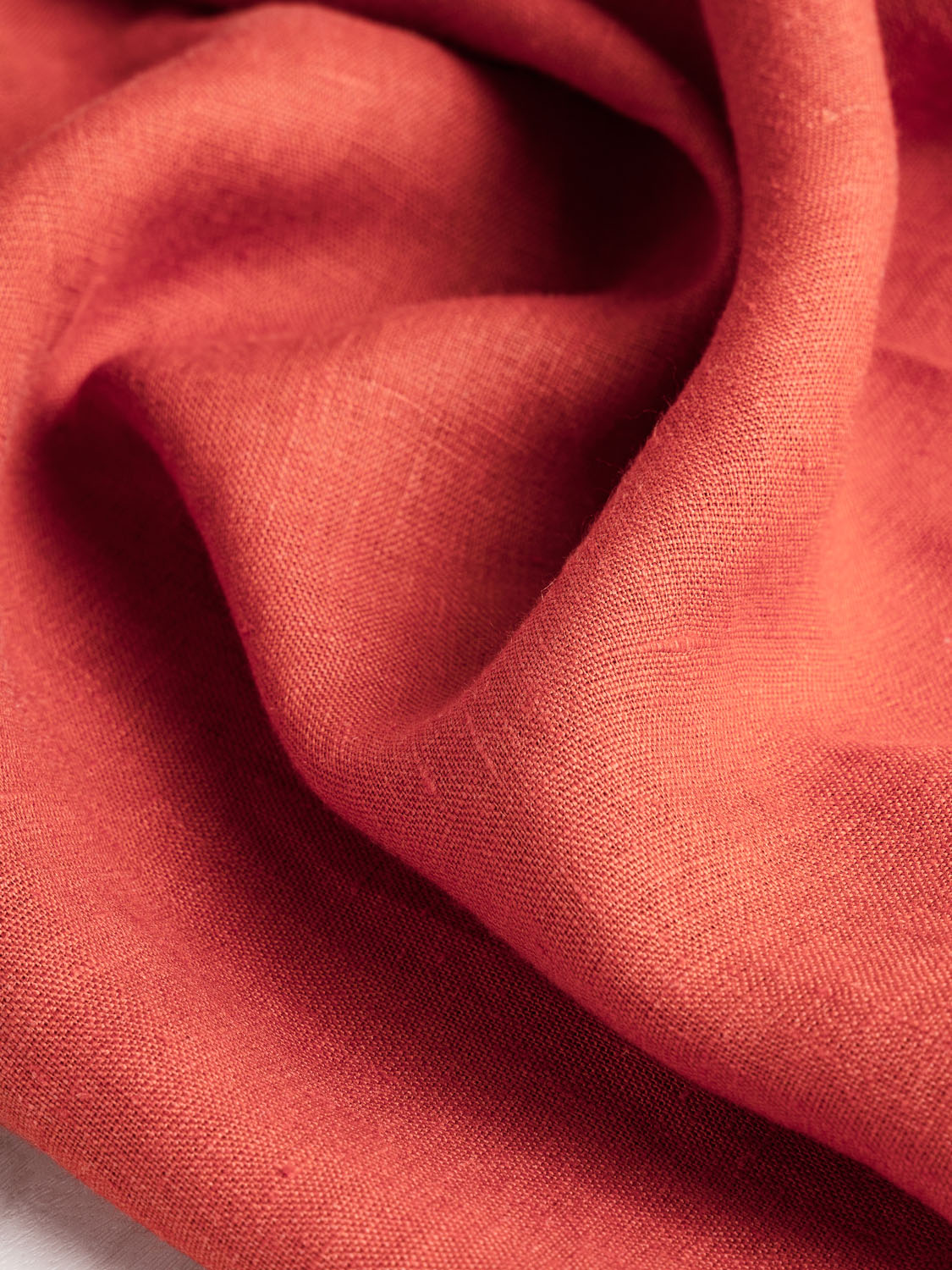Midweight Core Collection Linen - Blood Orange | Core Fabrics