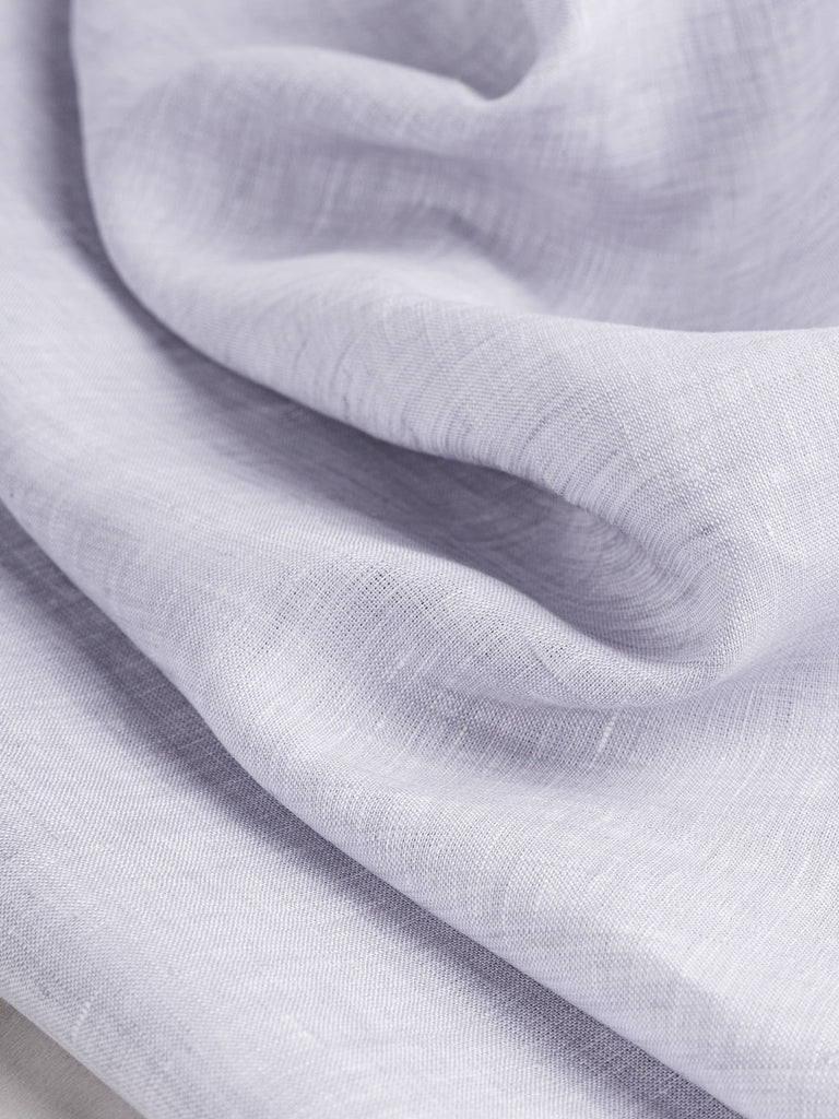 Yarn Dyed European Chambray Linen - Ash Grey