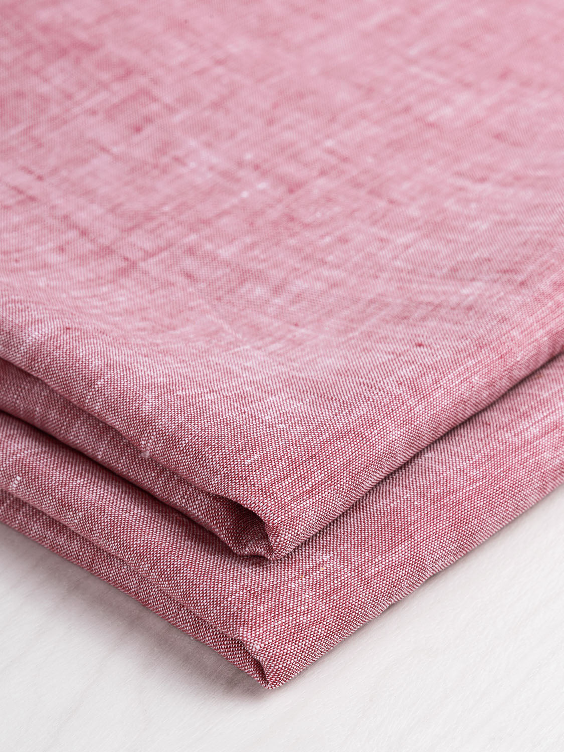 Yarn Dyed Chambray Linen - Rose | Core Fabrics