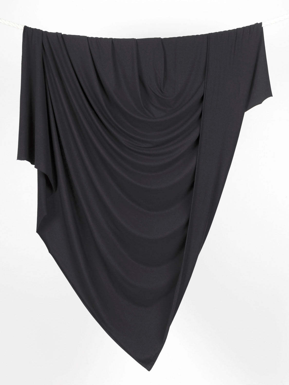 Organic Cotton + Tencel Stretch Knit Jersey - Black | Core Fabrics 