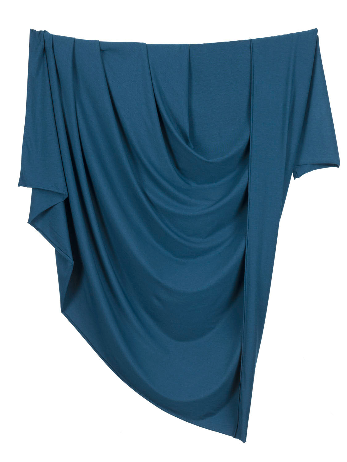 Organic Cotton + Tencel Stretch Knit Jersey- Deep Teal | Core Fabrics 