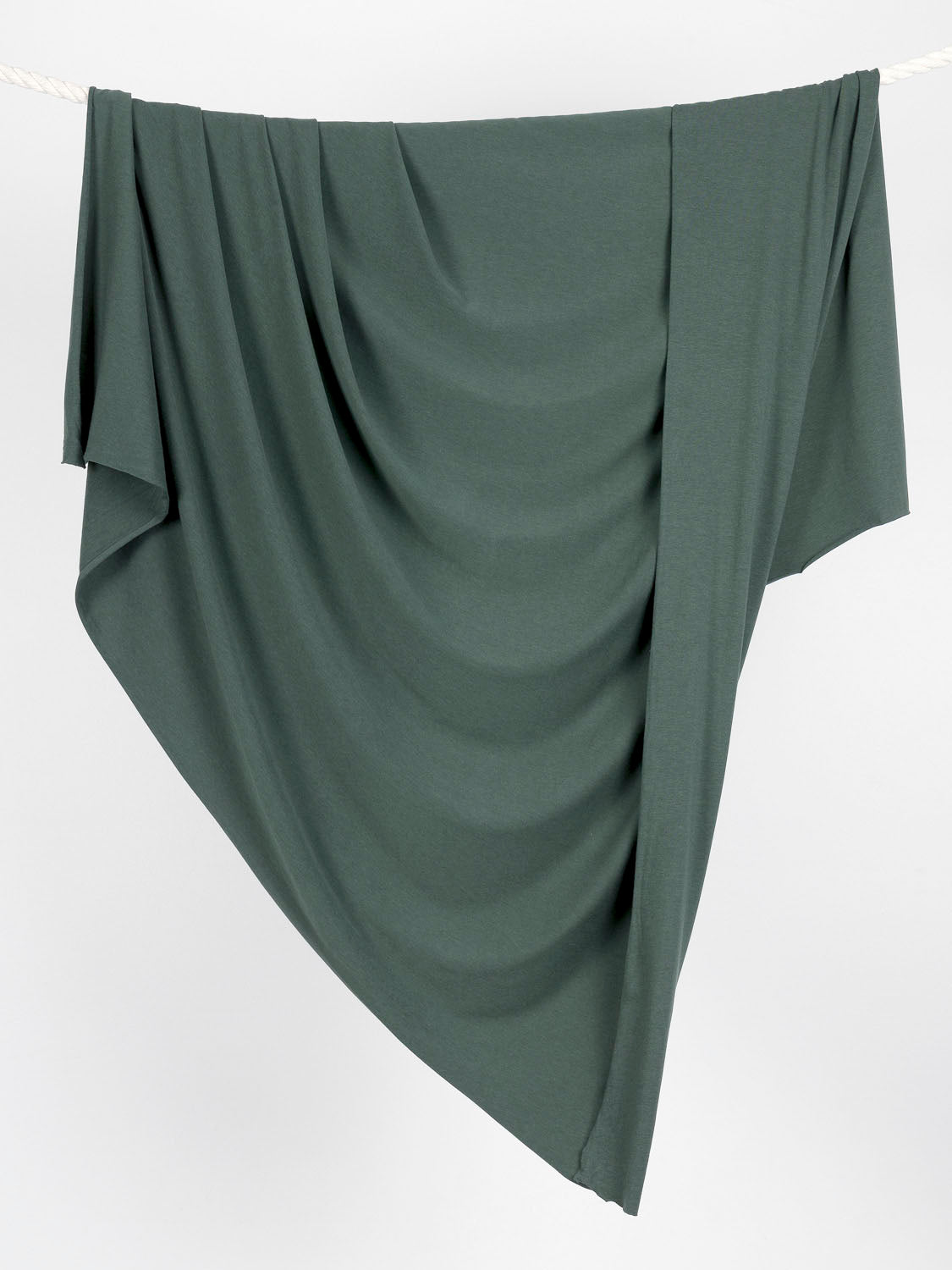 Organic Cotton + Tencel Stretch Knit Jersey-Pine Green | Core Fabrics 