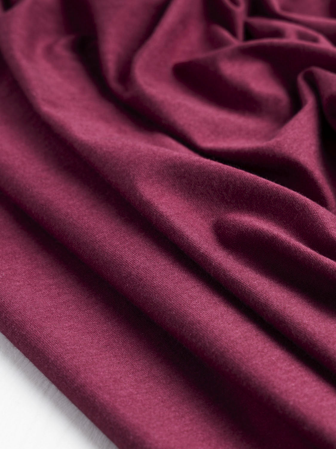 Organic Cotton + Tencel Stretch Knit Jersey- Raspberry | Core Fabrics 
