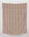 Poppy Floral Print Viscose Crepe - Gold +  Lavender | Core Fabrics