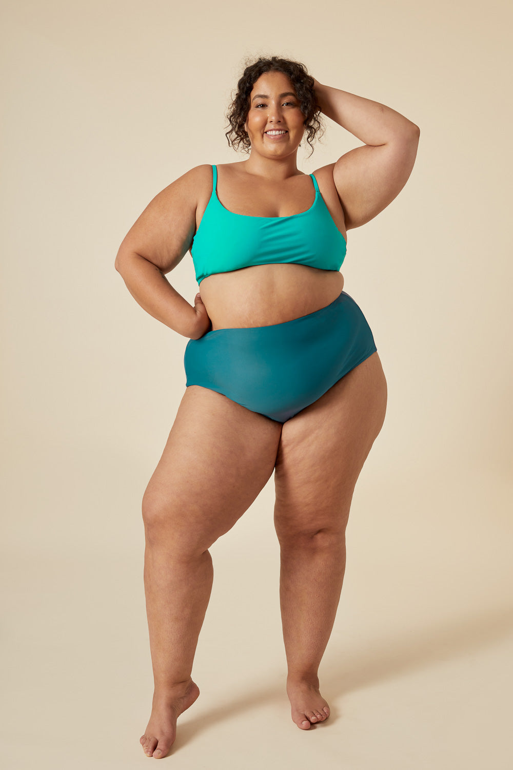 Faye Swimsuit Pattern - Plus Size High Waist Bikini Sewing Pattern by Closet Core Patterns