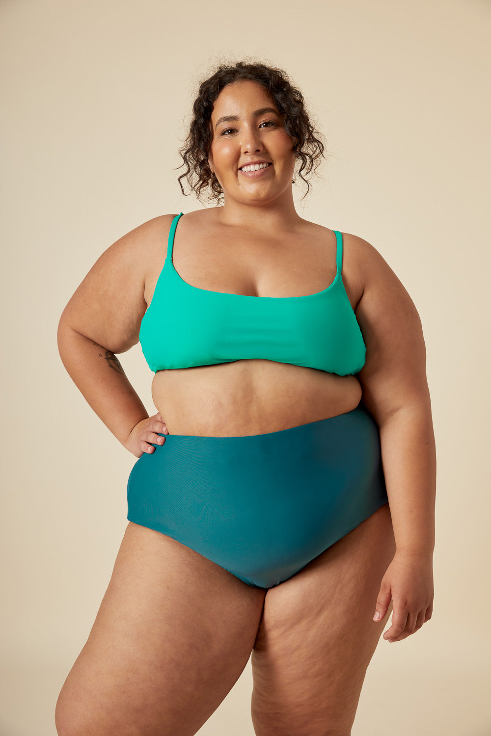 Faye Swimsuit Pattern - Plus Size High Waist Bikini Sewing Pattern by Closet Core Patterns