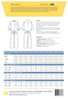 Fran Pajamas | Pajama Bottom + Pajama Top | Back Envelope | Closet Core Patterns