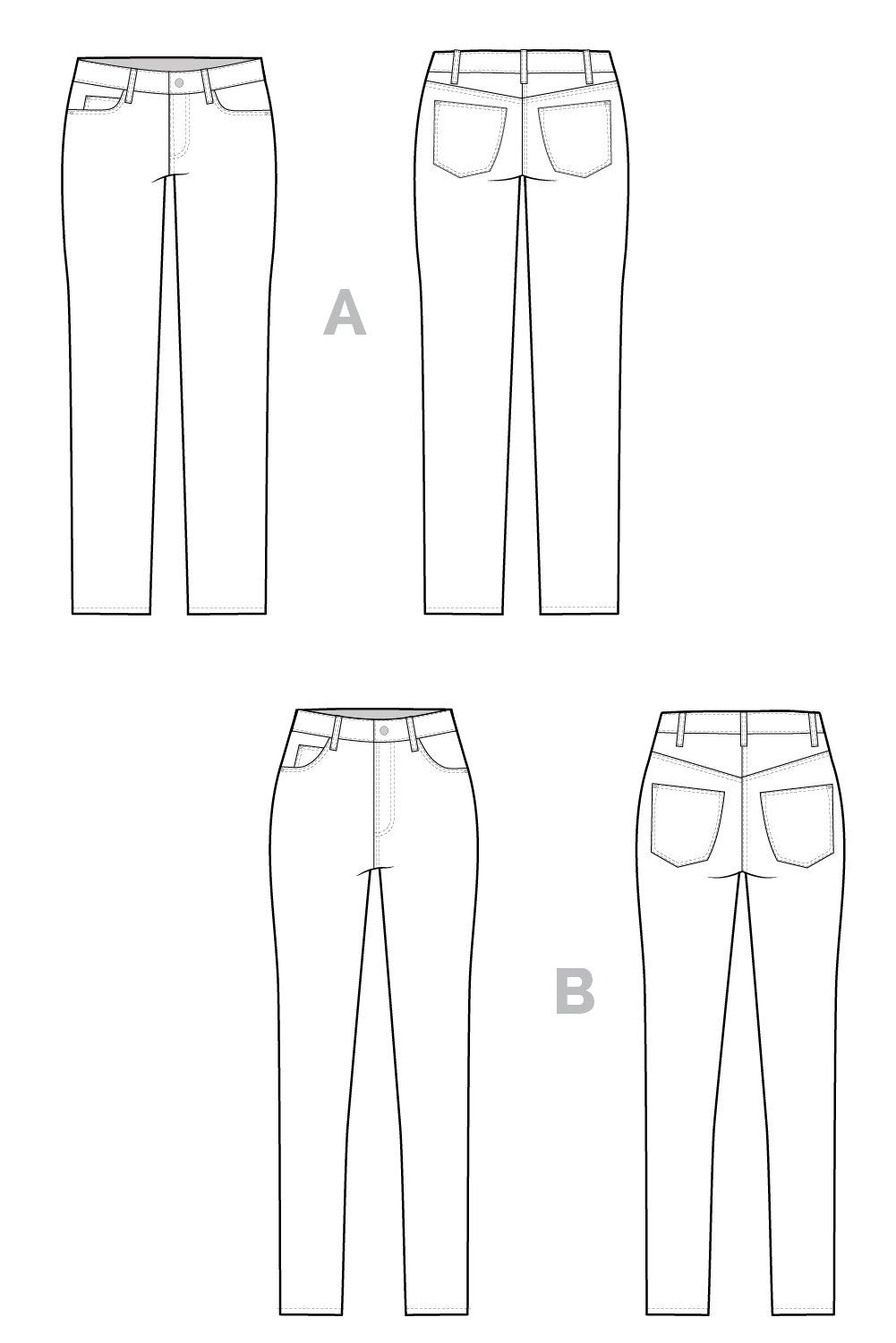 Ginger Jeans Pattern | Core Fabrics