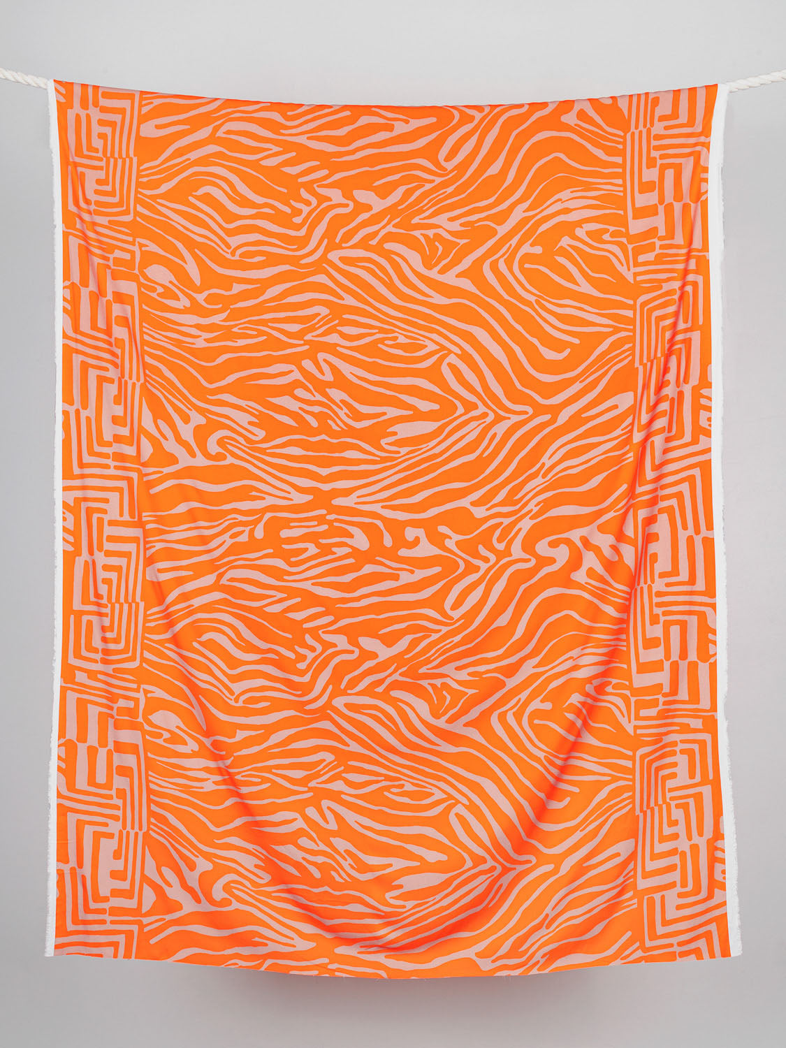 Orange Zebra Print Pattern