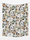 Illustrated Animal Print Stretch Cotton Poplin | Core Fabrics
