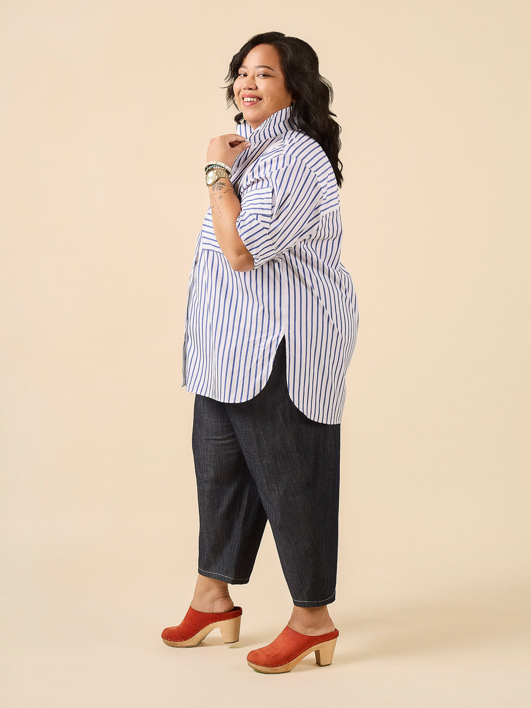 Jenna Shirt | Plus Size Shirt +Shirtdress Pattern | Closet Core Patterns