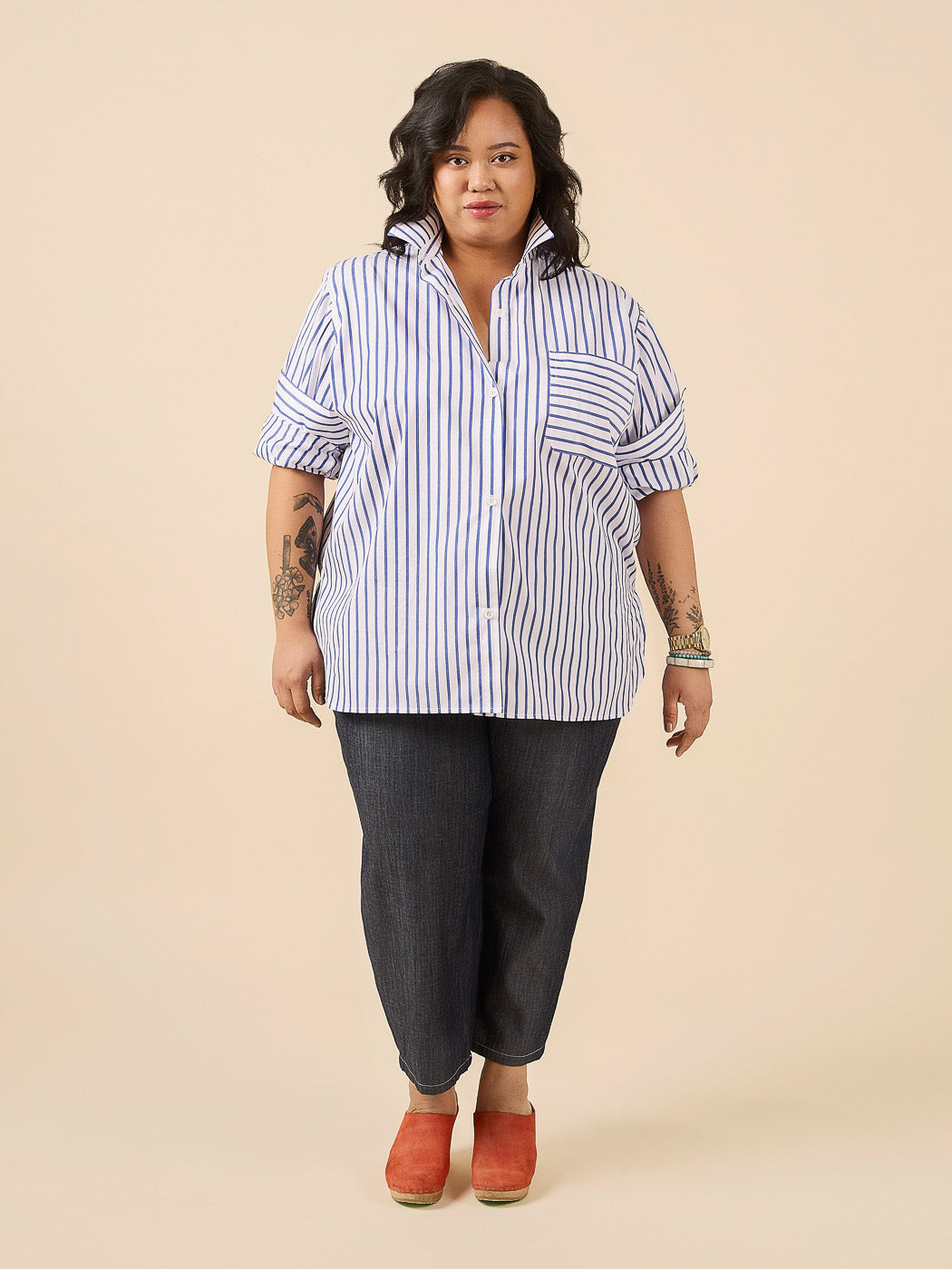 Jenna Shirt | Plus Size Shirt +Shirtdress Pattern | Closet Core Patterns