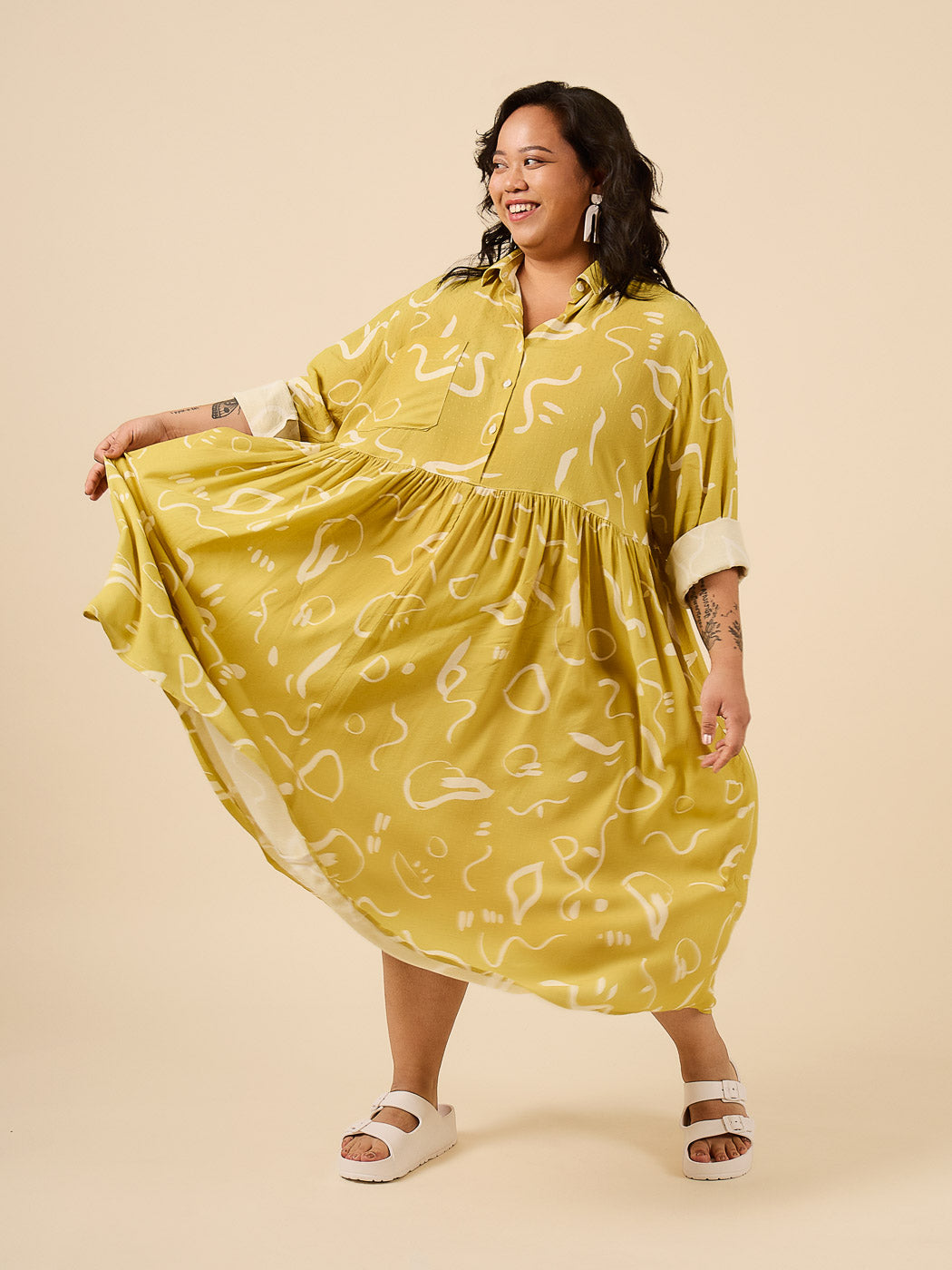 Jenna Shirtdress | Plus Size Shirt +Shirtdress Pattern | Closet Core Patterns