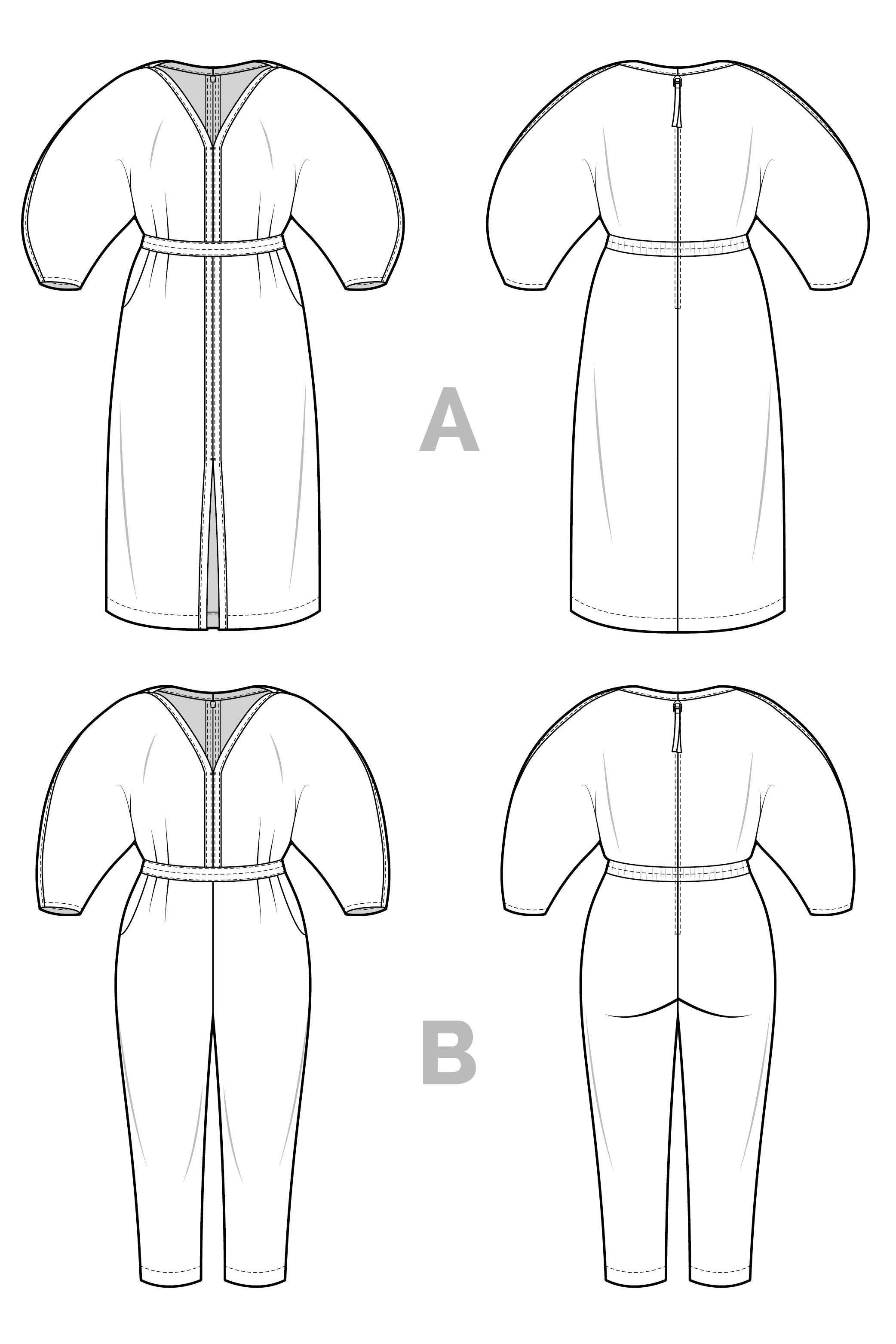 Jo Dress Pattern | Plus Size Jumpsuit and Dress Pattern | Closet Core Patterns
