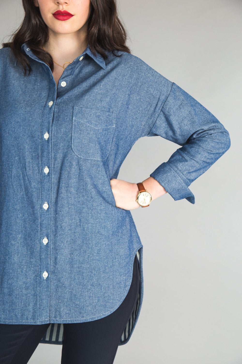 Byrdie Button-up Sewalong, Part 4: Interfacing Pieces, Sewing