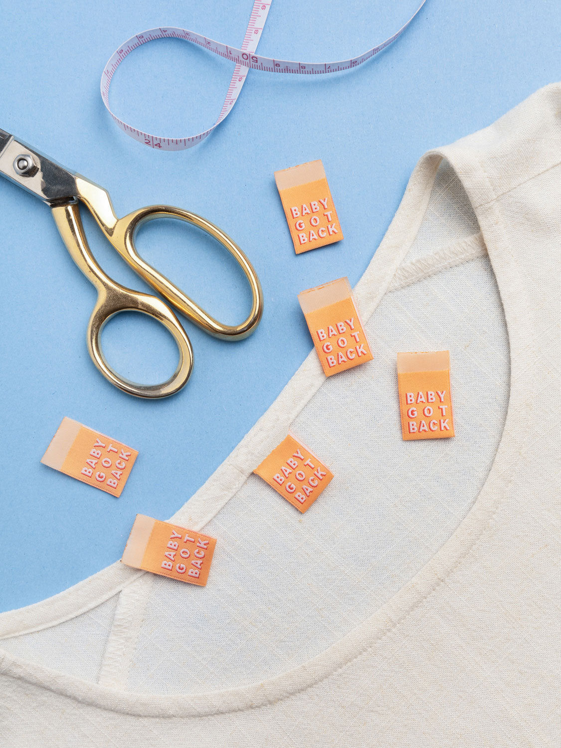 Core Fabrics Sewing Labels: 6 pack - Baby Got Back
