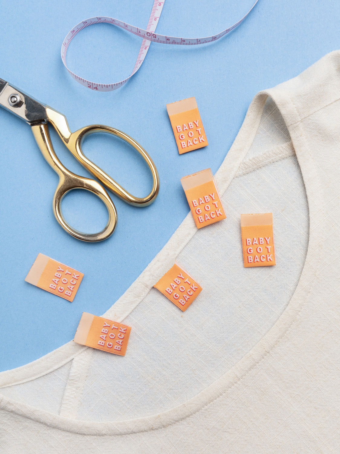 Core Fabrics Sewing Labels: 6 pack - Baby Got Back