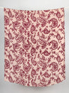 Large Scale Paisley Print Viscose Twill - Burgundy + Rose | Core Fabrics