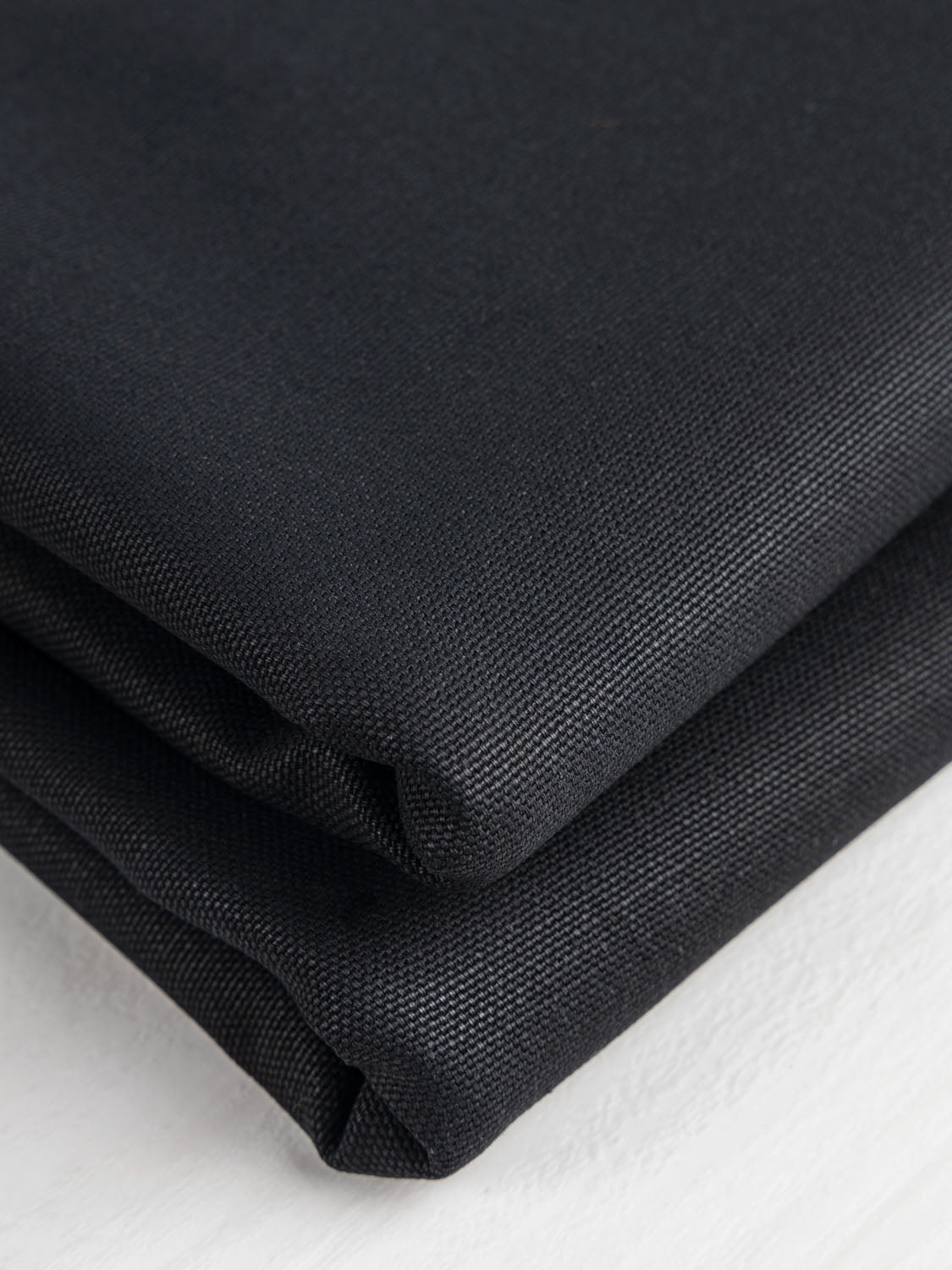 Midweight Core Collection Organic Cotton Canvas - Black | Core Fabrics