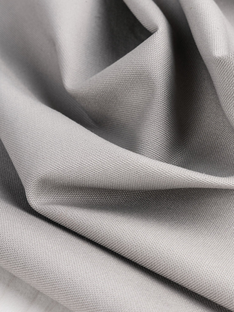 Organic Crossweave Cotton Fabric - Grey Marl, Shirting Fabric