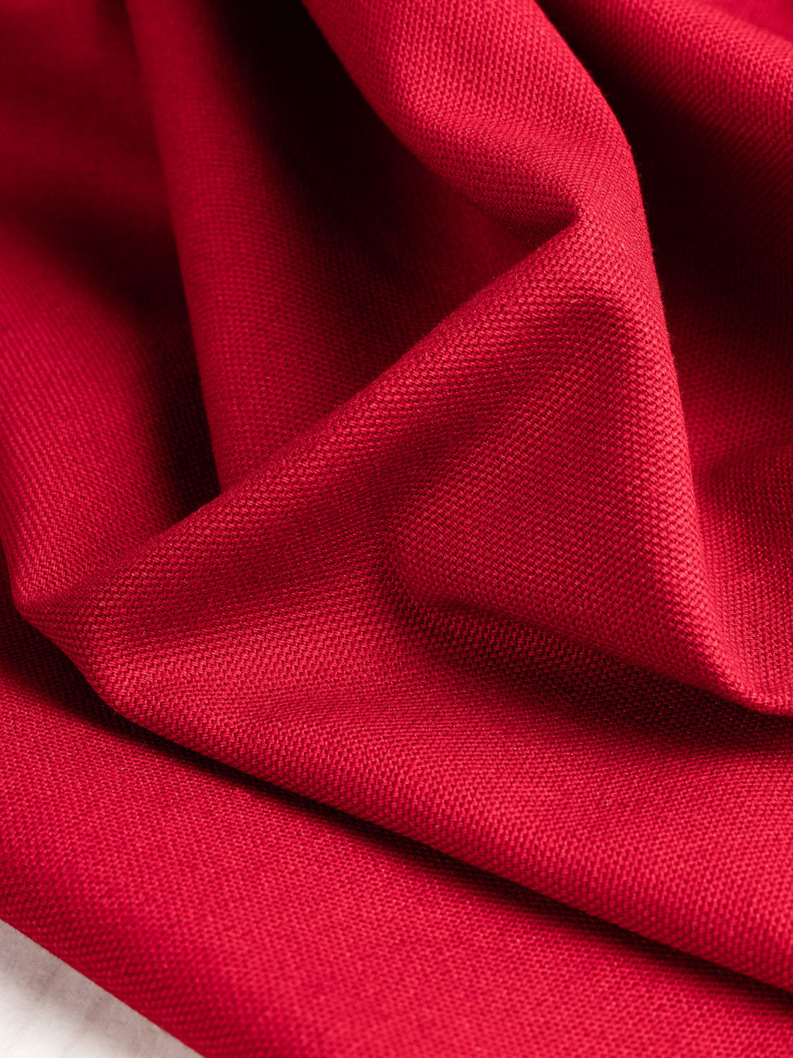 Midweight Core Collection Organic Cotton Canvas - Fire Red | Core Fabrics