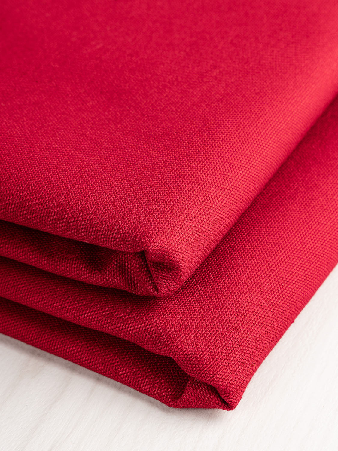 Midweight Core Collection Organic Cotton Canvas - Fire Red | Core Fabrics