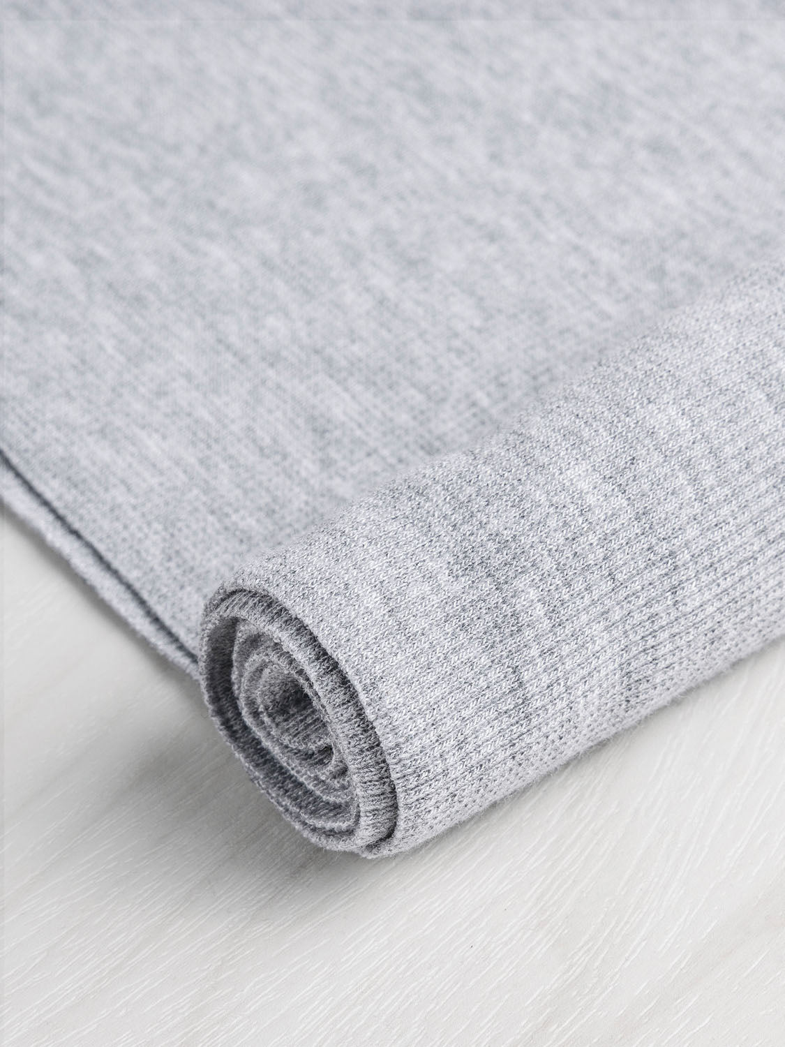 Cotton 2x2 Baby Rib - Cloud Grey | Core Fabrics