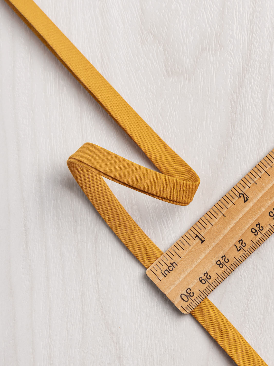 Double-Fold Cotton Poplin Bias Tape - 3/8' (10mm) wide - Gold | Core Fabrics