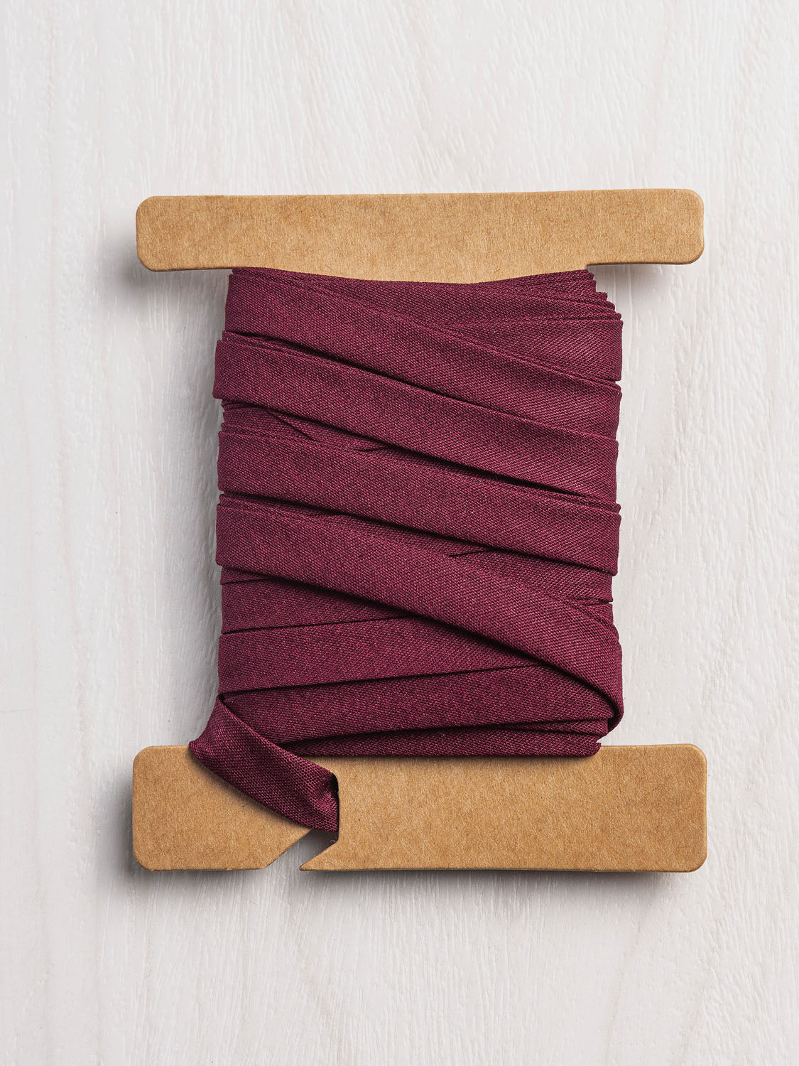 Double-Fold Cotton Poplin Bias Tape - 3/8' (10mm) wide - Merlot | Core Fabrics