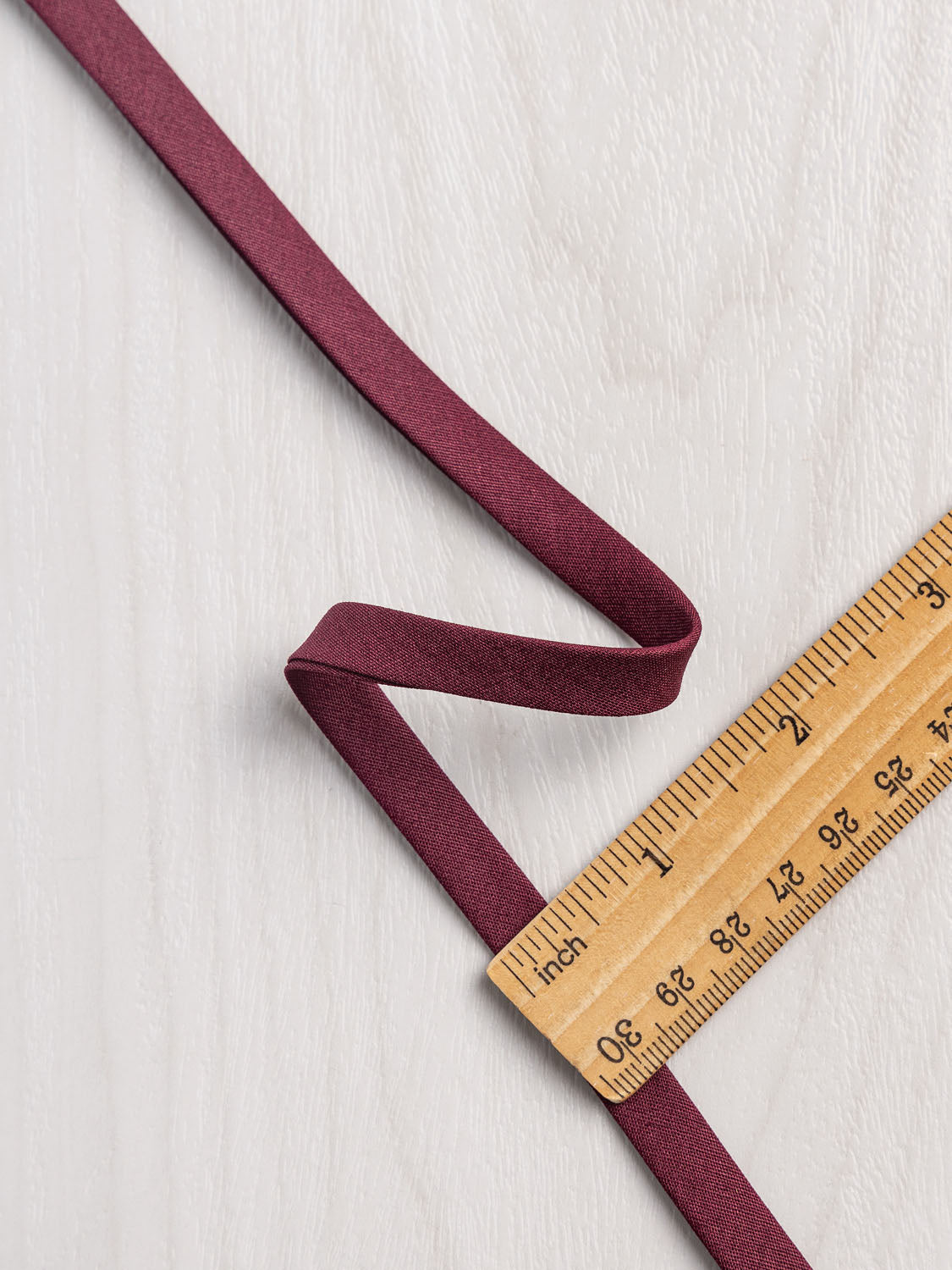 Double-Fold Cotton Poplin Bias Tape - 3/8' (10mm) wide - Merlot | Core Fabrics