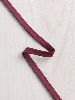 Double-Fold Cotton Poplin Bias Tape - 10 mm (3/8") wide - Merlot