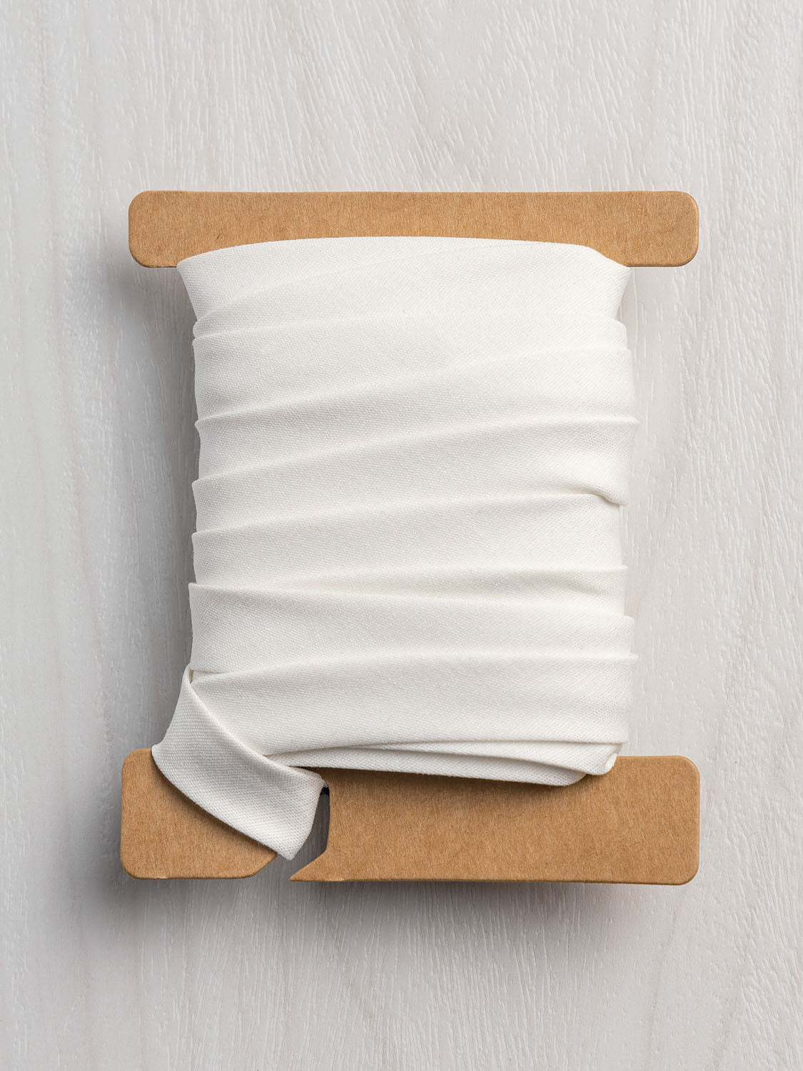 Double-Fold Cotton Poplin Bias Tape - 1/2' (13mm) wide - Cream | Core Fabrics