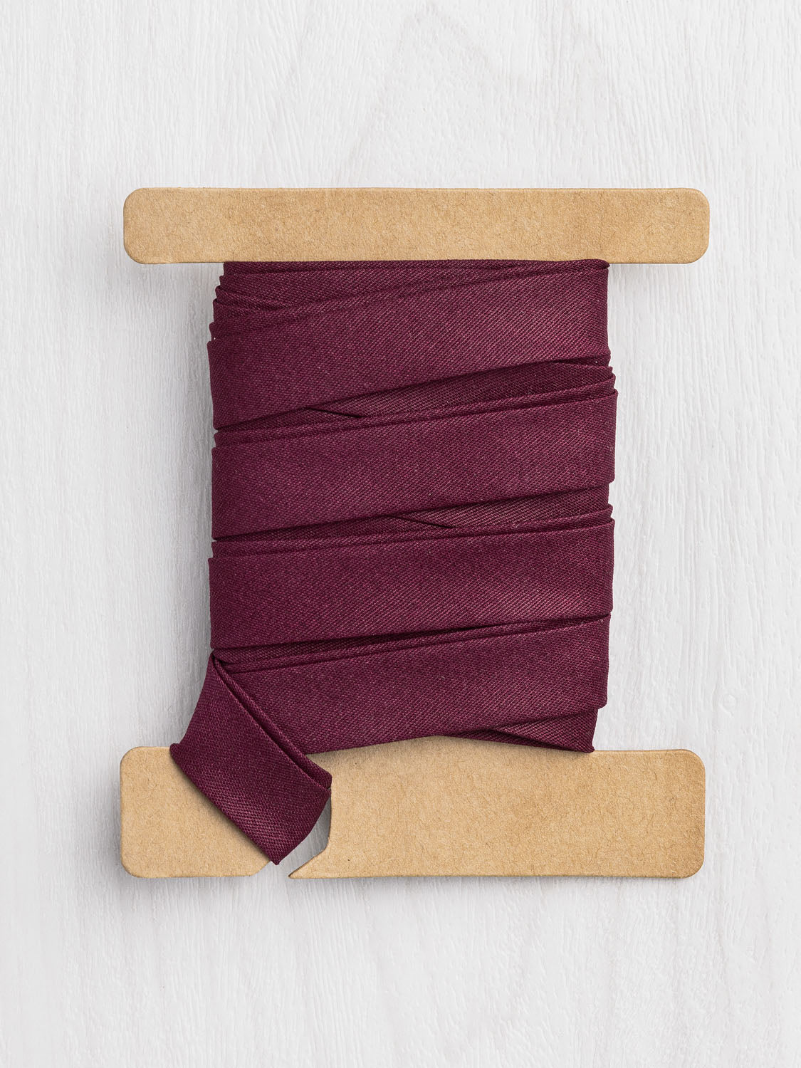 Double-Fold Cotton Poplin Bias Tape - 1/2' (13mm) wide - Merlot | Core Fabrics