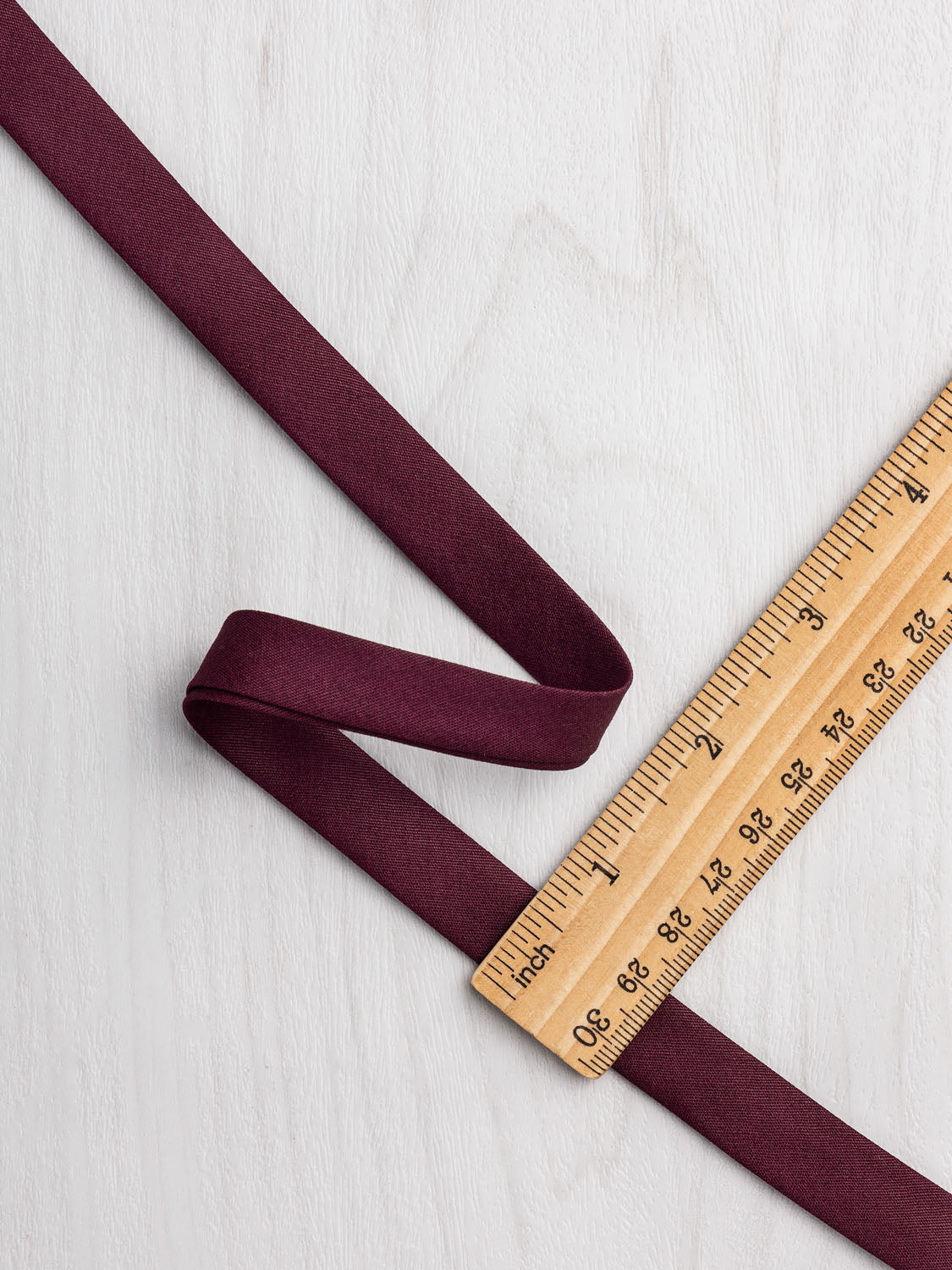 Double-Fold Cotton Poplin Bias Tape - 1/2' (13mm) wide - Merlot | Core Fabrics