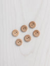 Wooden 16mm (5/8') Buttons - Pack of 6 | Core Fabrics