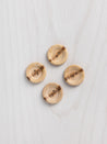 Wooden 23mm (7/8') Buttons - Pack of 4 | Core Fabrics