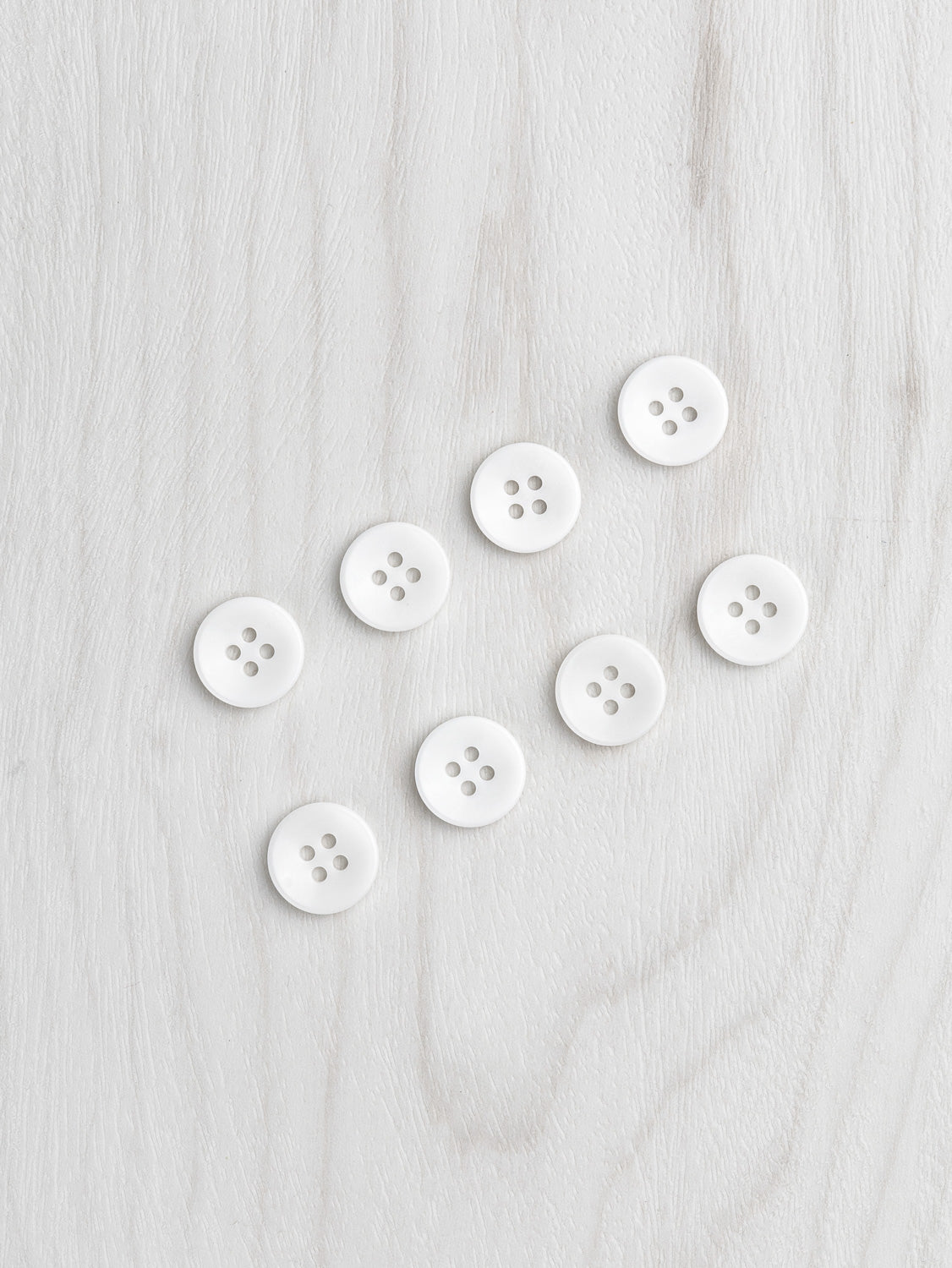 Corozo Button - Apricot White / Satin Matt (multiple sizes)