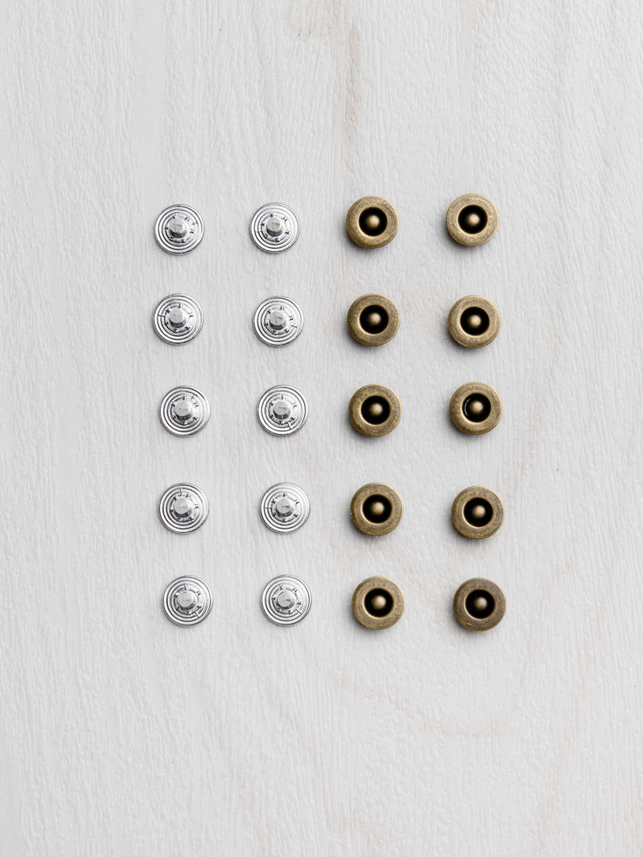 Fabirc Rivits 9mm Jeans Rivets - 10 Pack | Core Fabrics
