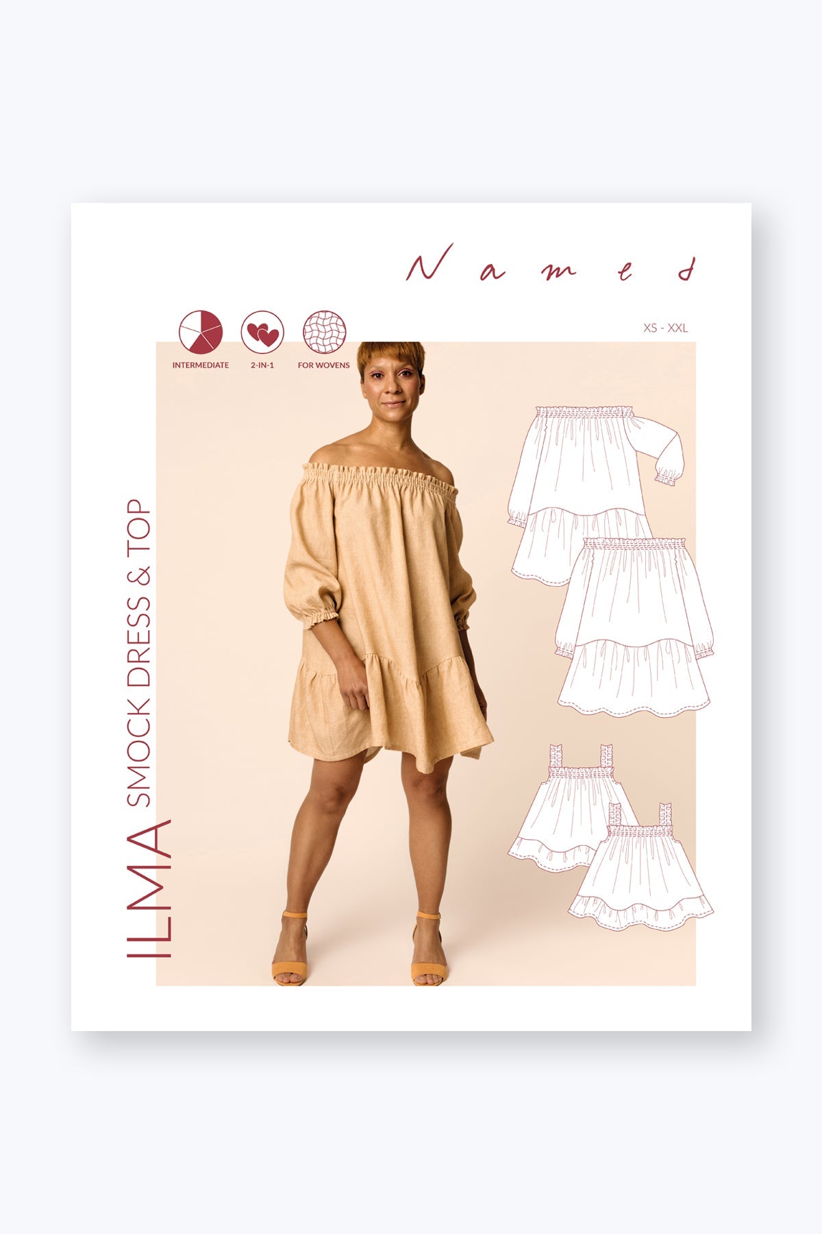 Named - Ilma smock dress & top pattern | Core Fabrics