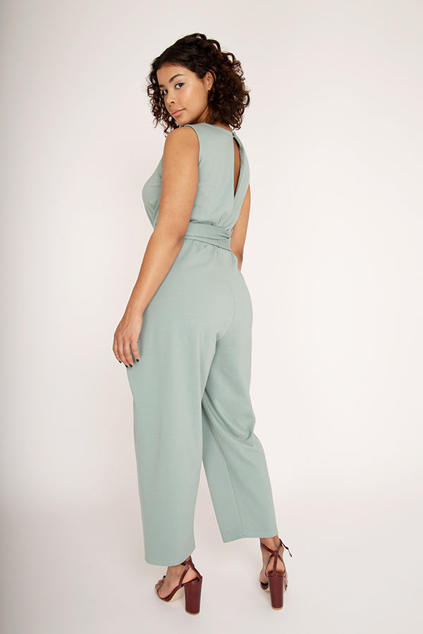 kielo wrap dress linen Kielo Wrap Dress & Jumpsuit Sewing Pattern