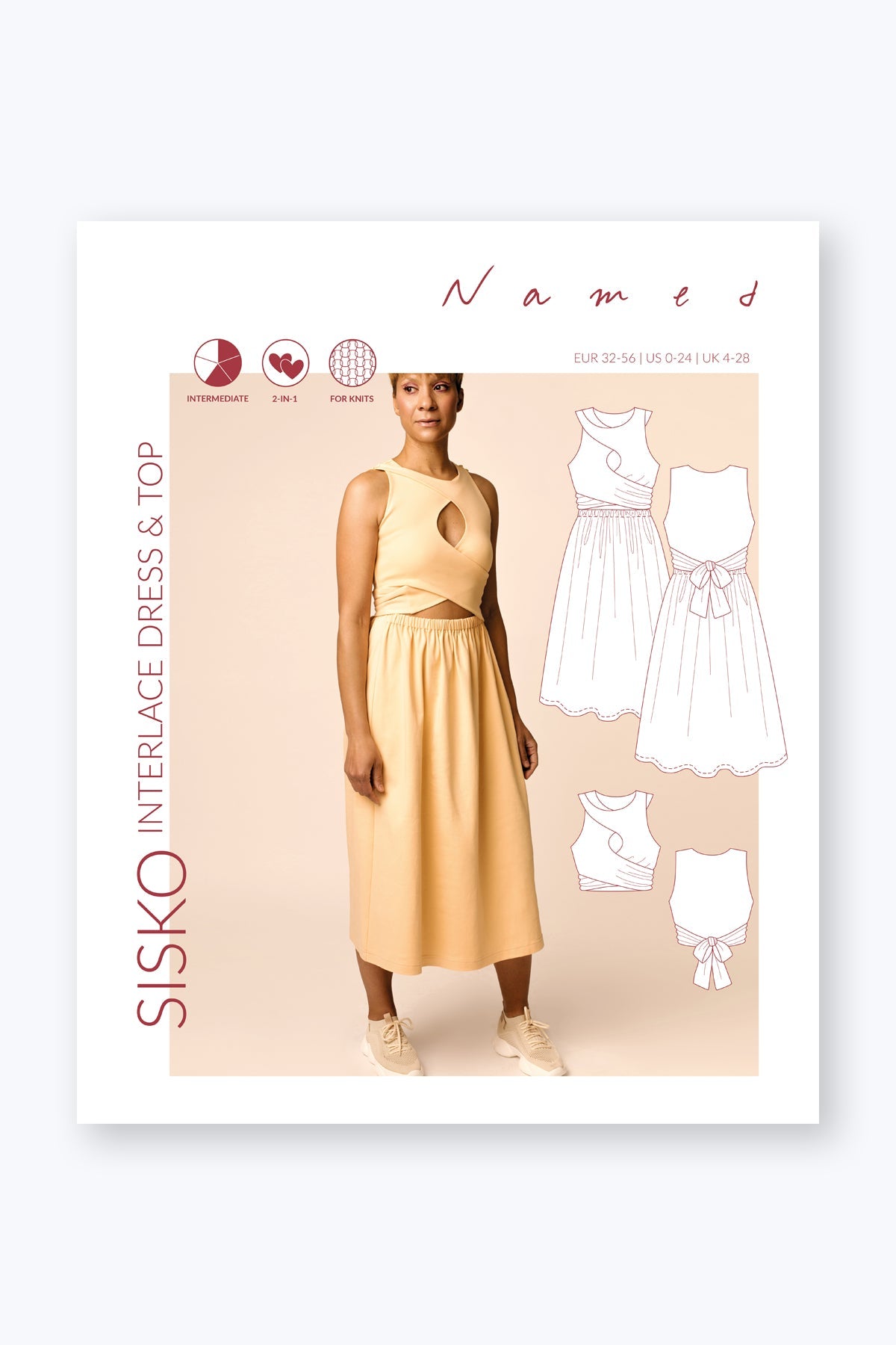 Named - Sisko interlace dress & top pattern | Core Fabrics