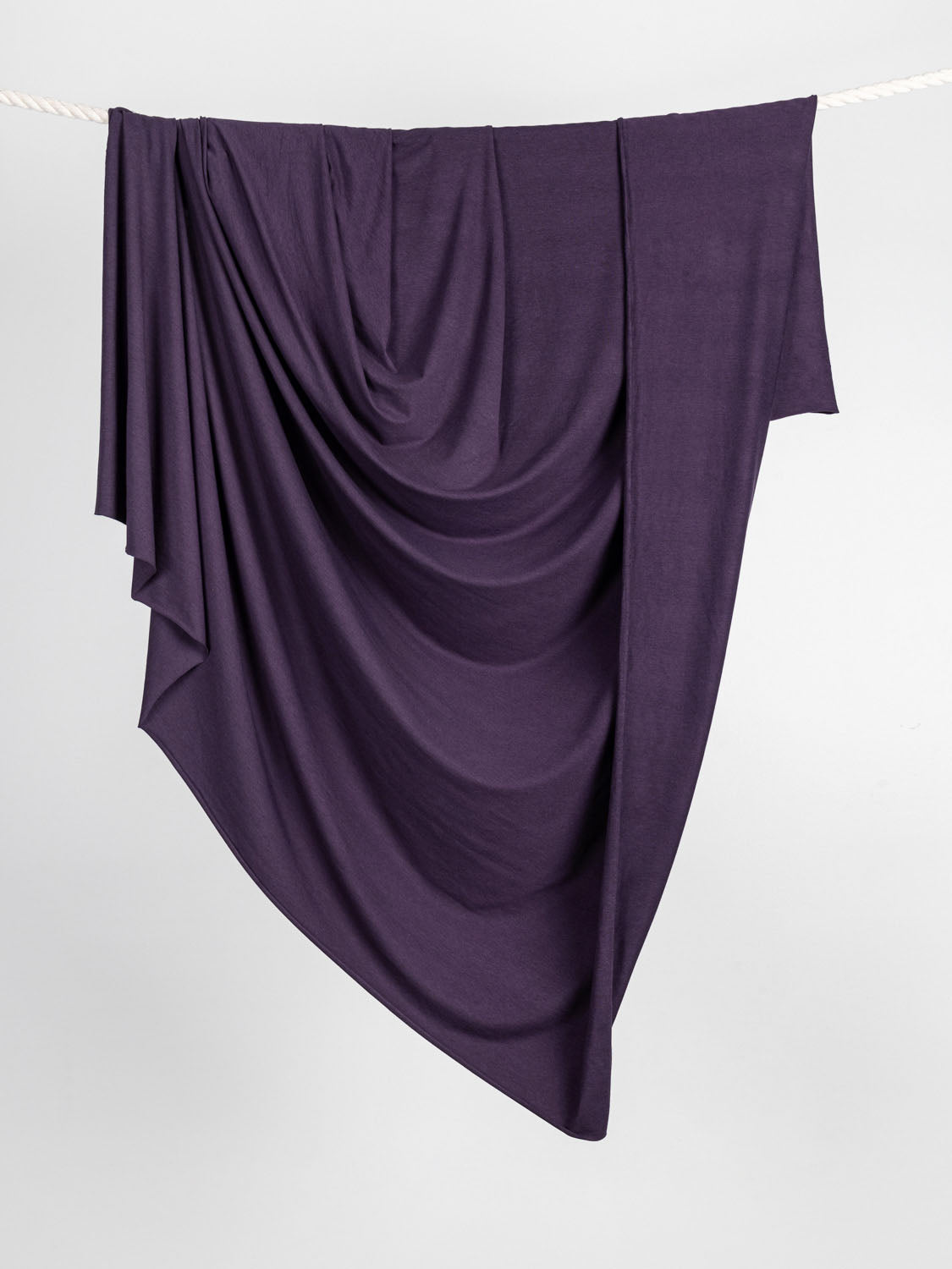 Organic Cotton + Tencel Stretch Knit Jersey - Aubergine | Core Fabrics